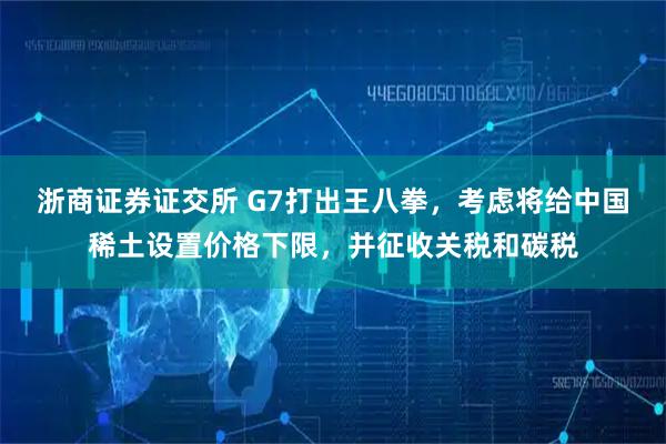 浙商证券证交所 G7打出王八拳，考虑将给中国稀土设置价格下限，并征收关税和碳税